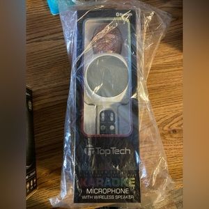 Karaoke mic with usb special effects FM radio and push button feature